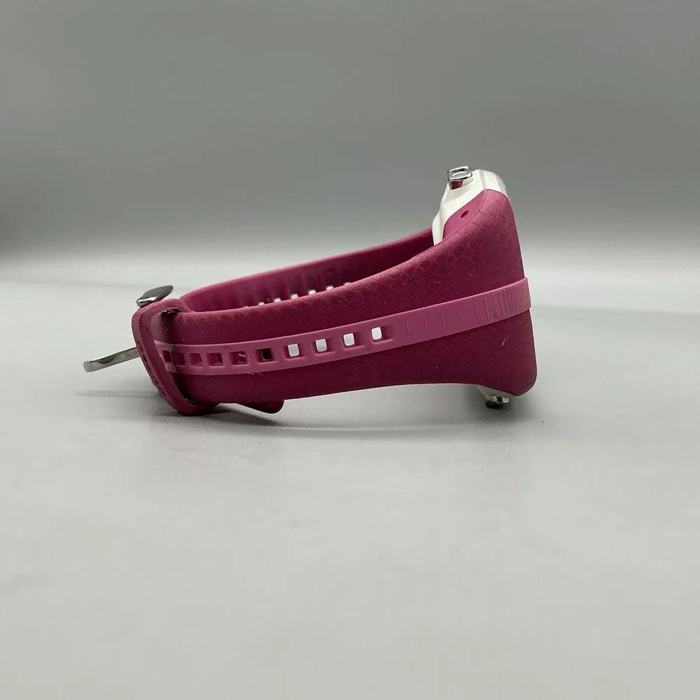 Polar FT4 Womens Watch 38mm Digital White Dial Pink Silicone New Battery